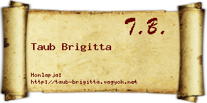 Taub Brigitta névjegykártya