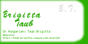 brigitta taub business card